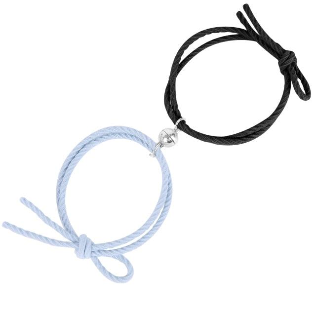 Magnetic Heart Couple Bracelets for Connection