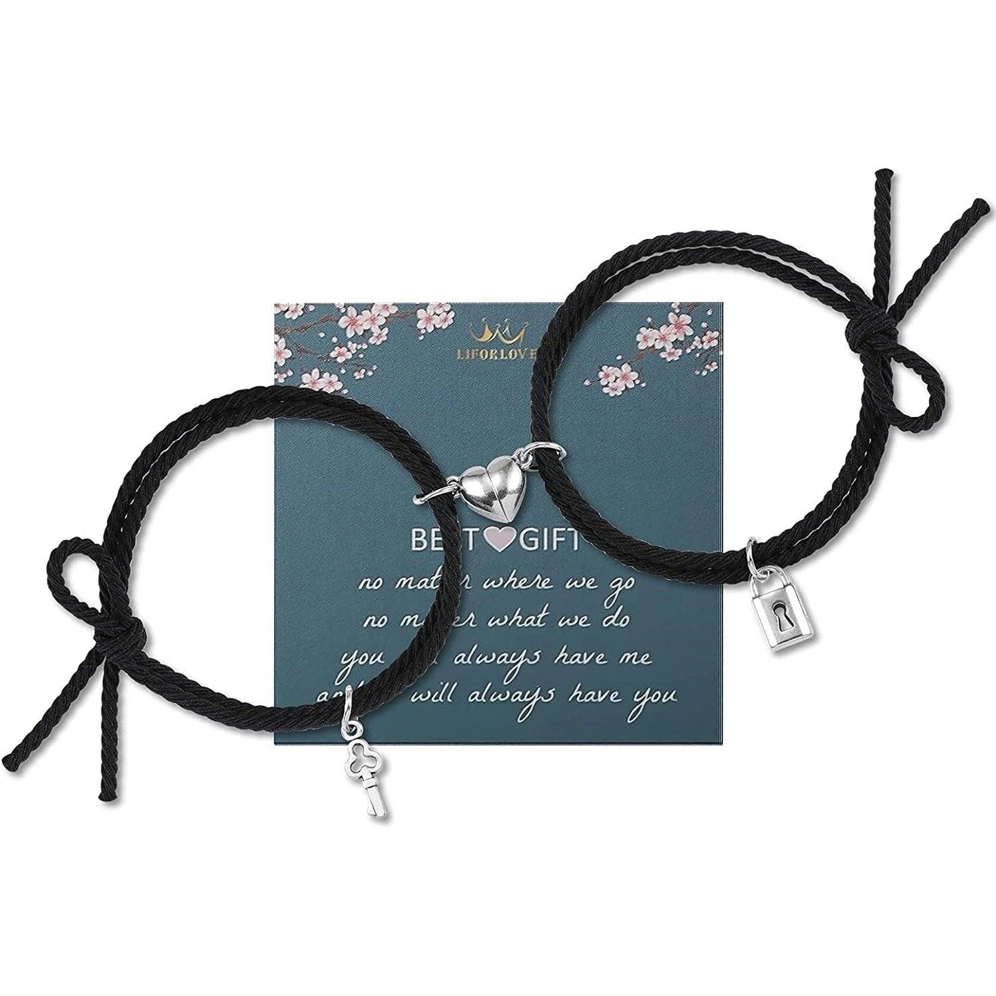 Magnetic Heart Couple Bracelets for Connection