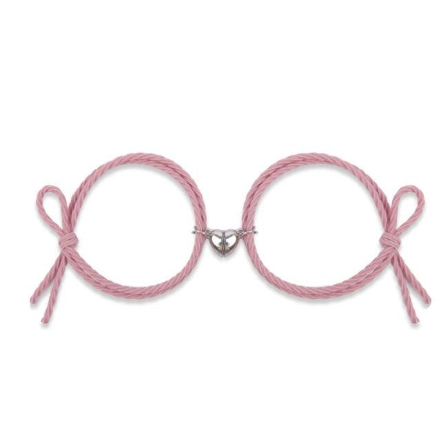 Magnetic Heart Couple Bracelets for Connection