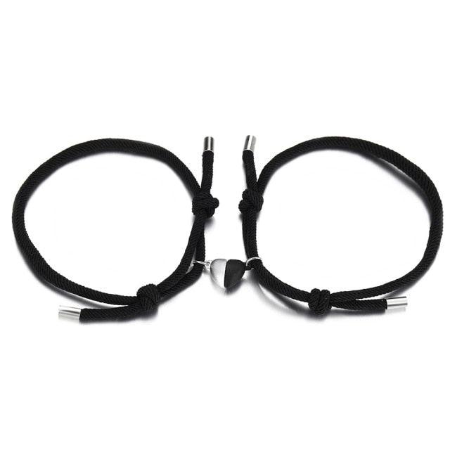Magnetic Heart Couple Bracelets for Connection