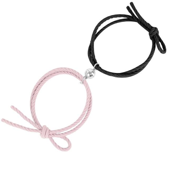 Magnetic Heart Couple Bracelets for Connection