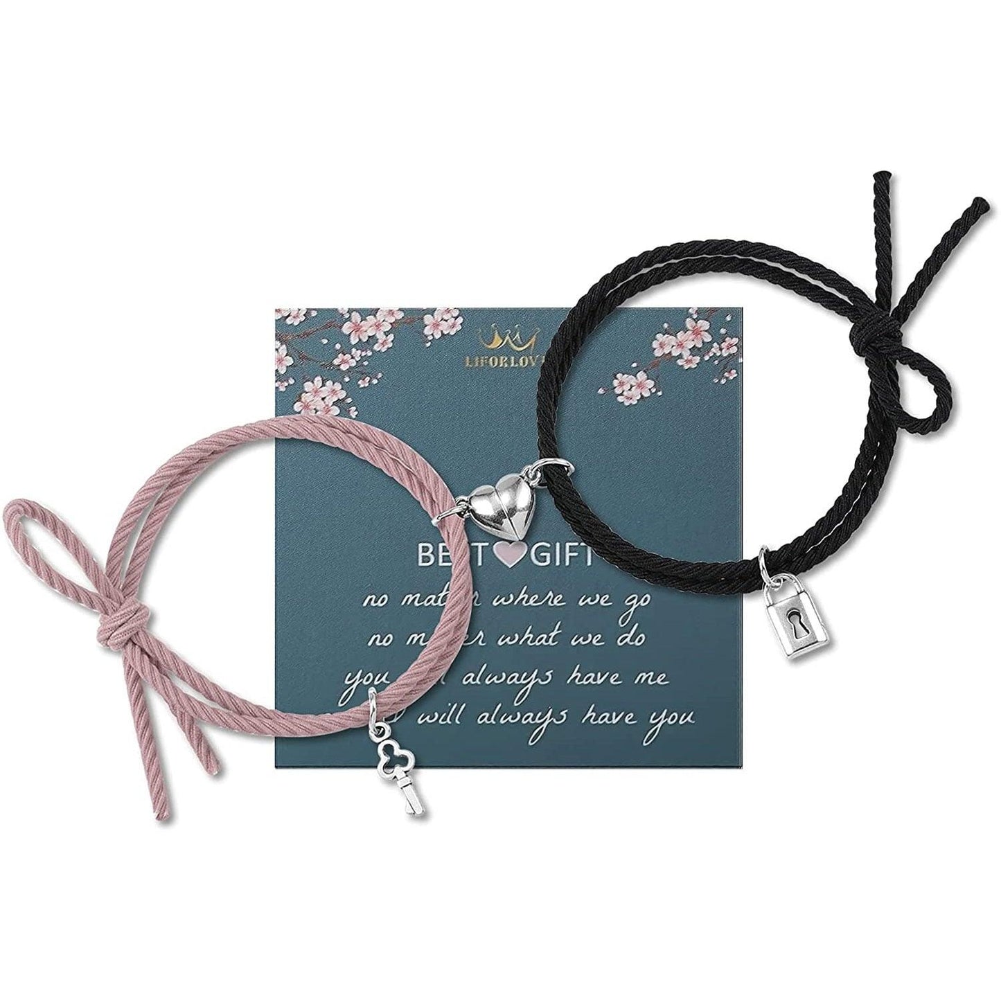 Magnetic Heart Couple Bracelets for Connection