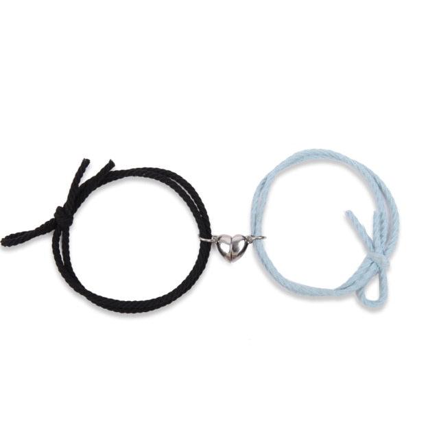 Magnetic Heart Couple Bracelets for Connection