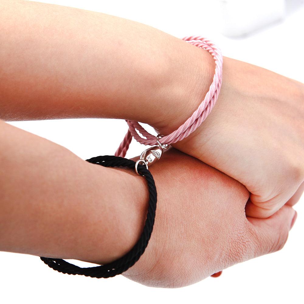Magnetic Heart Couple Bracelets for Connection