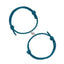 Magnetic Couple Bracelets - Adjustable Silver Alloy & Red Rope