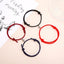 Magnetic Couple Bracelets - Adjustable Silver Alloy & Red Rope