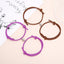 Magnetic Couple Bracelets - Adjustable Silver Alloy & Red Rope