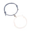 Magnetic Couple Bracelets - Adjustable Silver Alloy & Red Rope