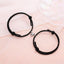 Magnetic Couple Bracelets - Adjustable Silver Alloy & Red Rope