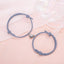 Magnetic Couple Bracelets - Adjustable Silver Alloy & Red Rope