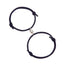 Magnetic Couple Bracelets - Adjustable Silver Alloy & Red Rope