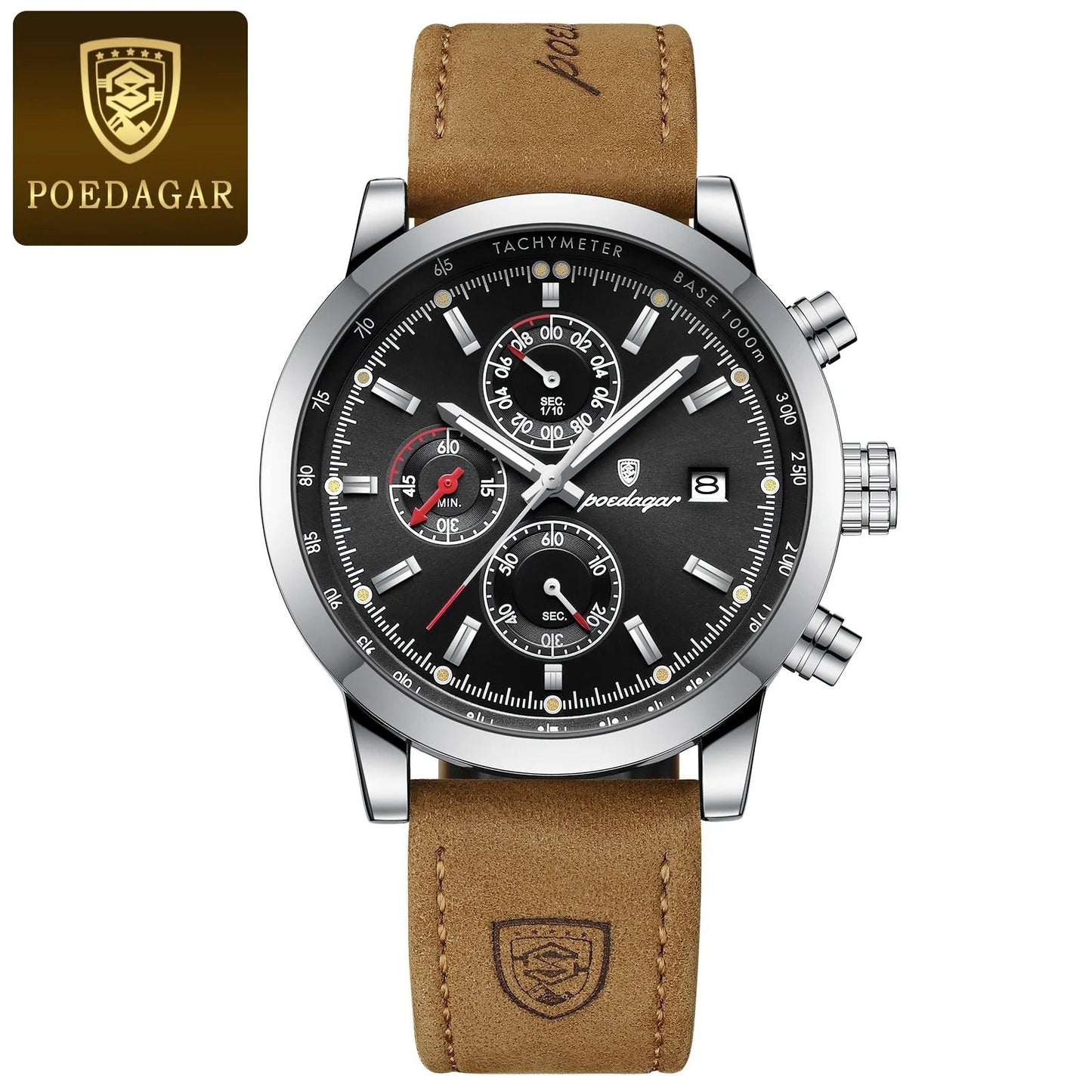 Premium Men's Quartz Chronograph Watch - Luxury Waterproof Design