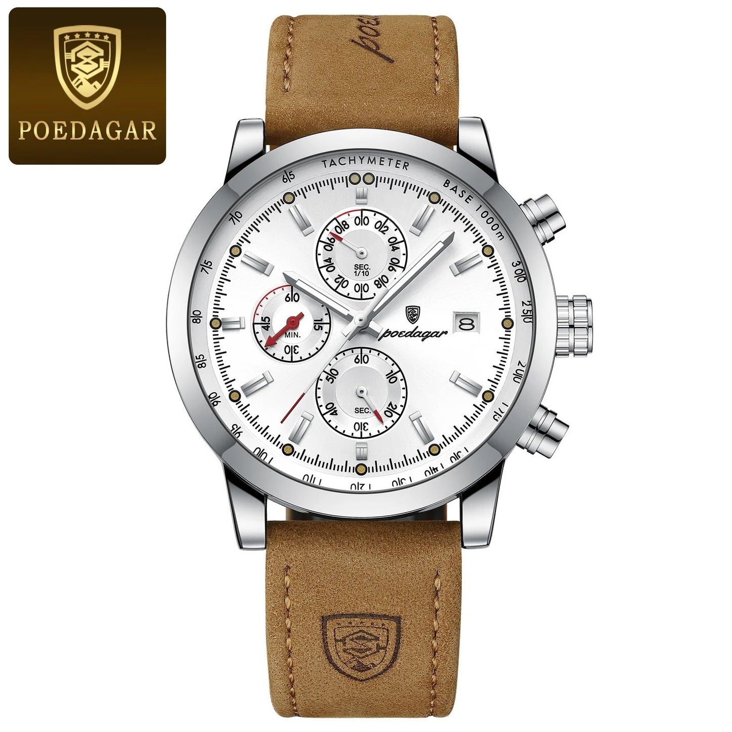 Premium Men's Quartz Chronograph Watch - Luxury Waterproof Design