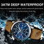 Premium Men's Quartz Chronograph Watch - Luxury Waterproof Design