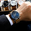 Premium Men's Quartz Chronograph Watch - Luxury Waterproof Design