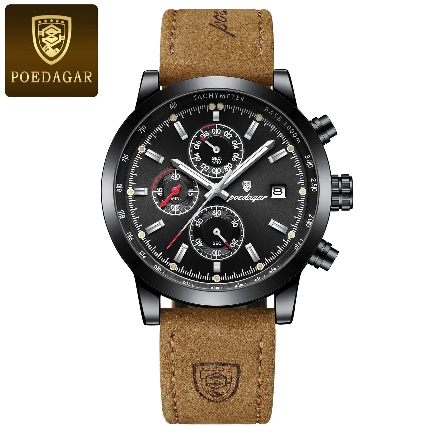 Premium Men's Quartz Chronograph Watch - Luxury Waterproof Design
