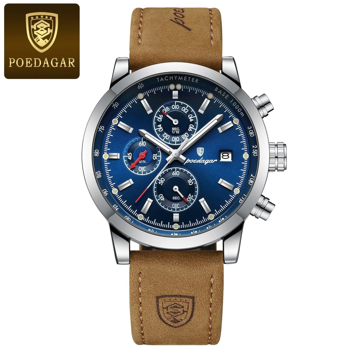 Premium Men's Quartz Chronograph Watch - Luxury Waterproof Design