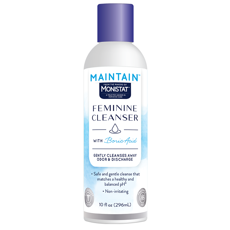 Monistat Boric Acid Intimate Skin Cleanser Wash, 10 Oz
