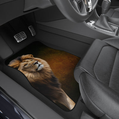 Majestic Lion Car Mats Set of 4 - Wild Elegance for Your Vehicle