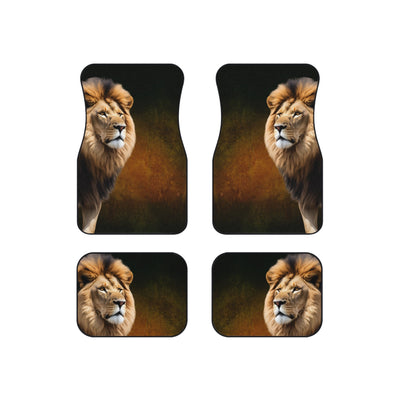 Majestic Lion Car Mats Set of 4 - Wild Elegance for Your Vehicle