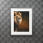 Majestic Lion Fine Art Print with Passepartout Frame