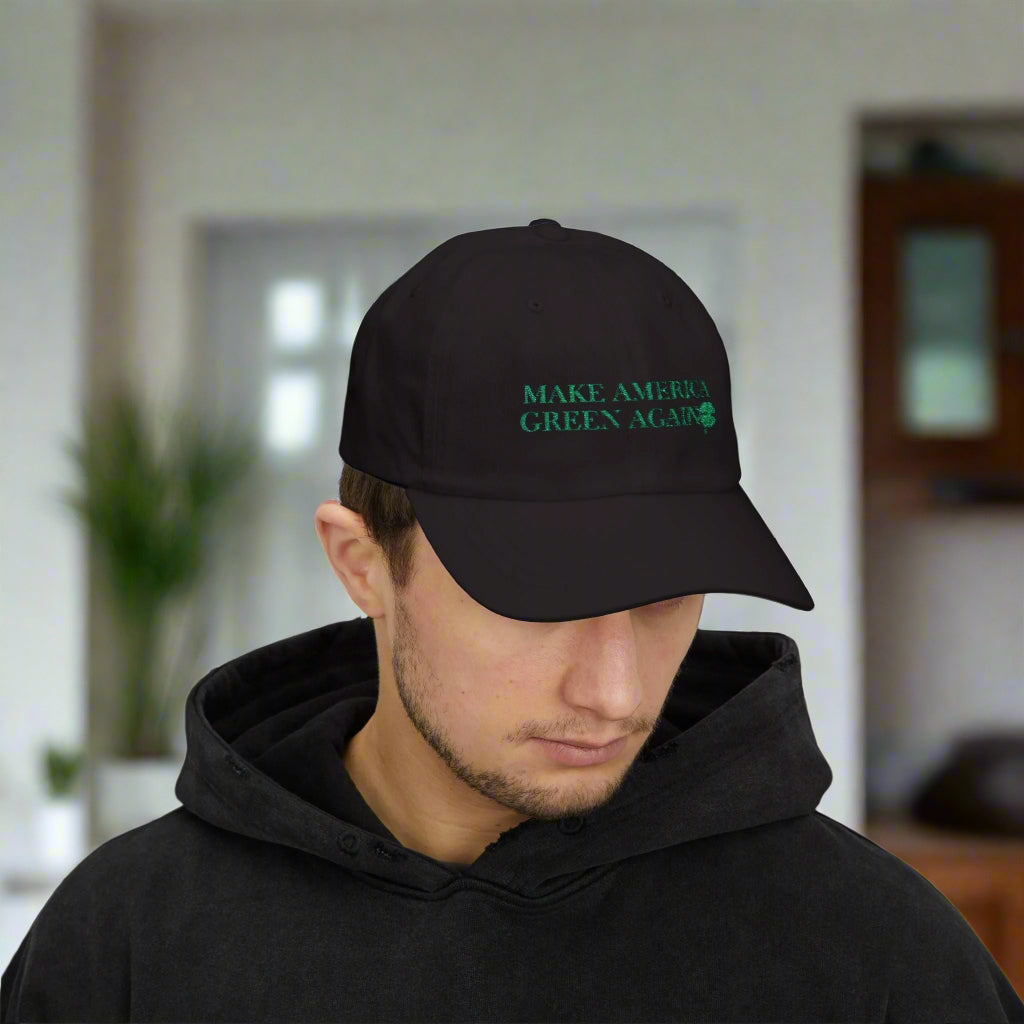 Eco-Friendly St. Patrick's Day Dad Cap - Make a Green Statement - Korvel
