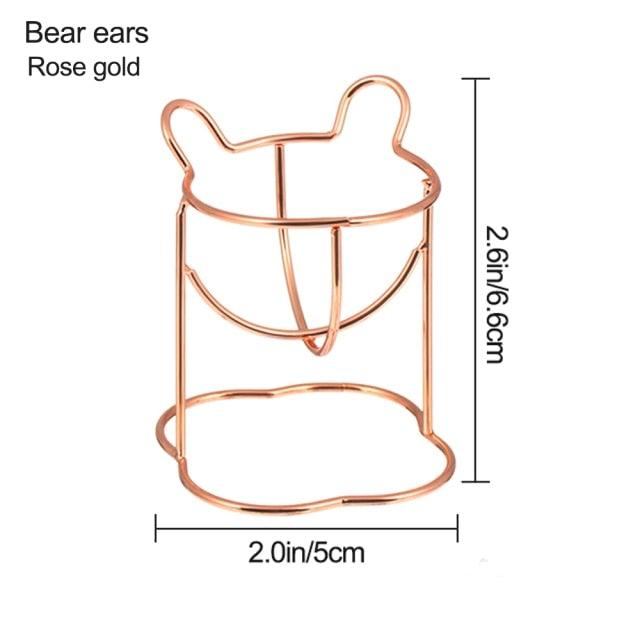 Étui à Éponge de Maquillage Élégant - Support de Rangement en Forme de Capsule