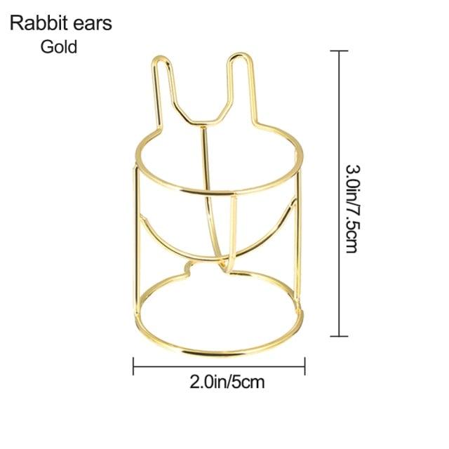 Étui à Éponge de Maquillage Élégant - Support de Rangement en Forme de Capsule