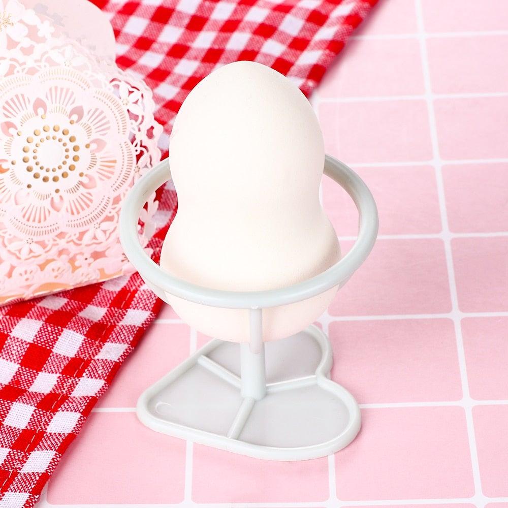 Étui à Éponge de Maquillage Élégant - Support de Rangement en Forme de Capsule