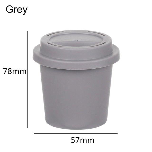 Étui à Éponge de Maquillage Élégant - Support de Rangement en Forme de Capsule