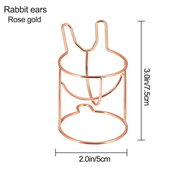 Étui à Éponge de Maquillage Élégant - Support de Rangement en Forme de Capsule