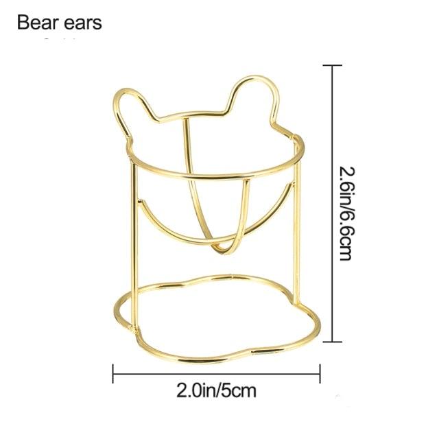 Étui à Éponge de Maquillage Élégant - Support de Rangement en Forme de Capsule