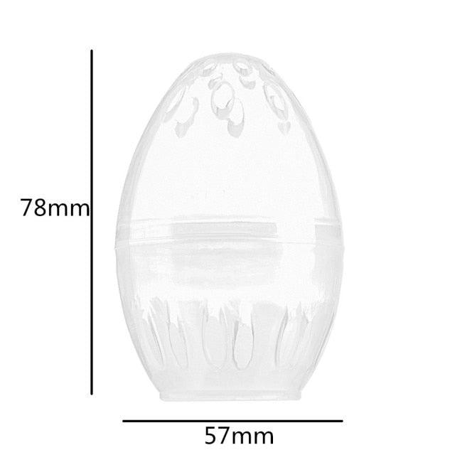 Étui à Éponge de Maquillage Élégant - Support de Rangement en Forme de Capsule