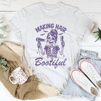 Camiseta de Estilista de Cabello "Making Hair Bootiful" para Halloween