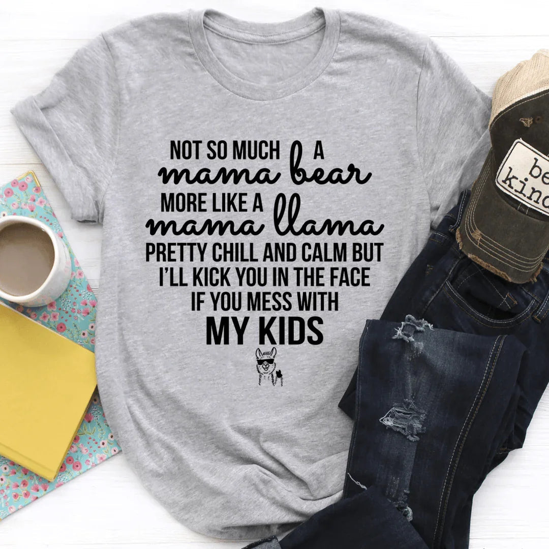 Mama Llama Tee - Fun and Comfortable T-Shirt for Moms - Korvel