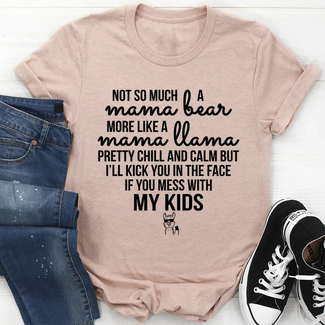 Mama Llama Tee - Fun and Comfortable T-Shirt for Moms - Korvel