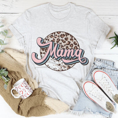 Camiseta retro de leopardo de mamá