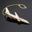 Elegant Airplane Shaped Tie Clip for Men