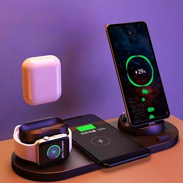 Chargeur sans fil 5V avec batterie lithium et interface USB