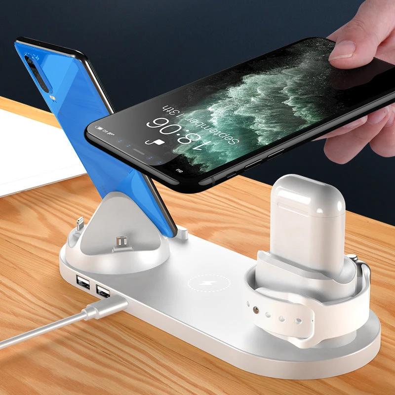 Chargeur sans fil 5V avec batterie lithium et interface USB