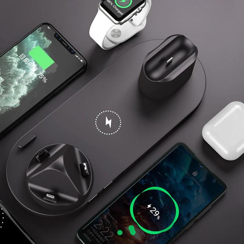 Chargeur sans fil 5V avec batterie lithium et interface USB