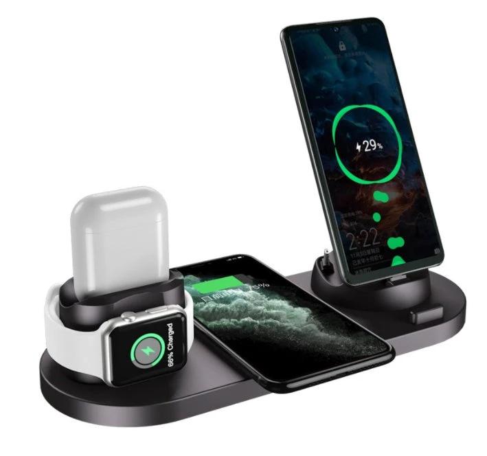 Chargeur sans fil 5V avec batterie lithium et interface USB