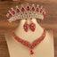 Corona Nupcial Elegante con Acentos de Diamante