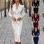 Robe Blazer Chic à Double Boutonnage pour Femmes