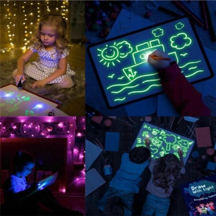 Tablette de Dessin Magique 3D avec Effets Lumineux
