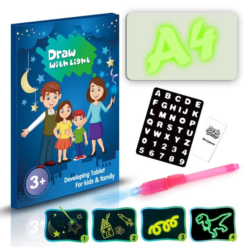 Tablette de Dessin Magique 3D avec Effets Lumineux