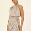 Elegant Halter Neck Dress for Evening Parties