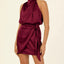 Elegant Halter Neck Dress for Evening Parties