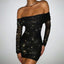 Elegant Asymmetrical Off-Shoulder Evening Dress