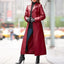 Manteau long en cuir pour femmes - Style européen et américain